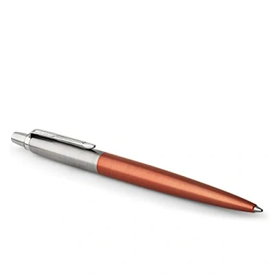 Image of Parker Jotter Ballpoint Pen Chelsea Orange Medium Point Blue Ink Gift Box