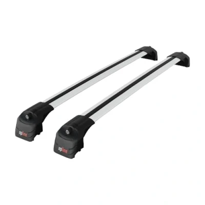 Image of accessorypart Compatible with Q7 (4M) 2016 2024 ACE 2 Car Roof Rack Cross Bar Grey Aluminium Bars