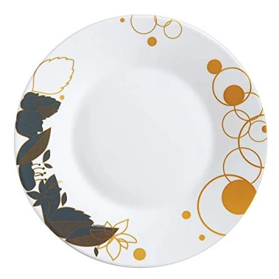 Image of Orme 18 Piece Opal Glass Dinner Set Dinnerware Tableware Modern Plates (6 Dessert Plates)