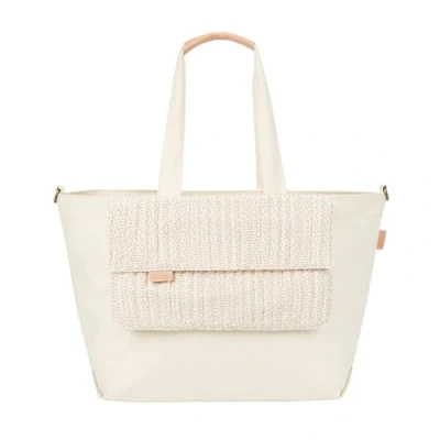 Image of Babymoov Tote Changing Bag, Timeless Style Baby 35L Nappy Multipurpose, Plenty of Storage, Mat, Stroller Clips &amp; Shoulder Strap Included, 2 in 1, 3L Detachable Pouch, Bloom