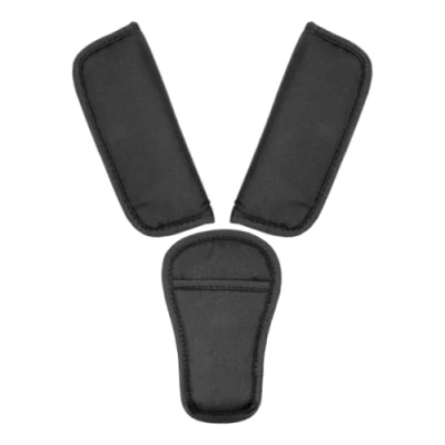 Image of LICQIC 3 Pcs Baby Pads Shoulder Strap and Crotch Cover Set, Soft Car Seat Belt Pad for All Seats, Seatbelt Cushion, Harness