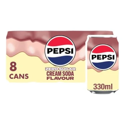 Image of Pepsi Treats Cream Soda, 8 x 330ml