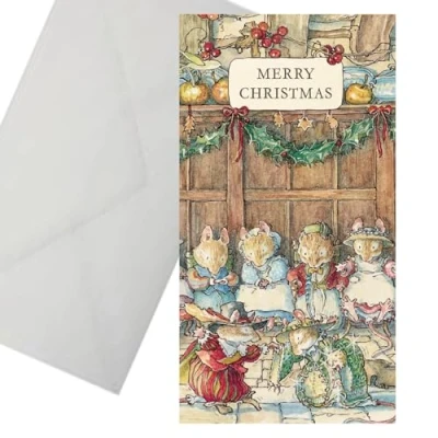Image of Christmas Card Money Wallet Made in the UK Eco Friendly (Brambly Hedge 2965)