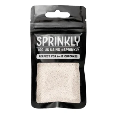 Image of SPRINKLY Glimmer 100&#039;s &amp; 1000&#039;s (No E171) White 30g