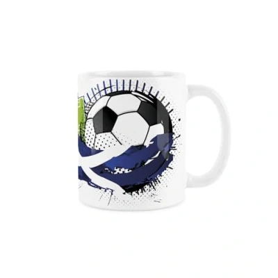 Image of Scotland Football Mug Team Scottish Flag Sports Championship Tournament Games Gift Tea/Coffee Ceramic Red &amp; White Cup Present