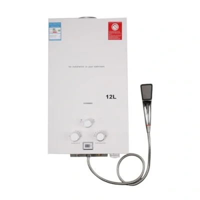 Image of Lfhelper LPG Tankless Hot Water Heater, Portable 12L Heaters with Shower Kit