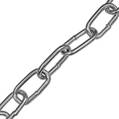 Image of Faithfull FAICHCUT50Z Zinc Plated Steel Chain 2.5 m (8ft 2 Inch) Long x 5 mm Link Dia. 160 kg Load Limit