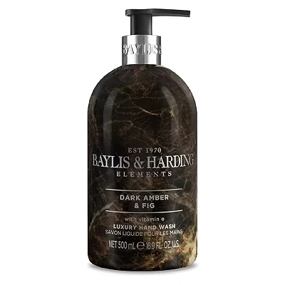 Image of Baylis &amp; Harding Elements Luxury Dark Fig Amber 500ml Hand Wash