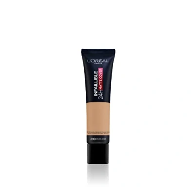 Image of Infaillible 24H Matte Cover Foundation N. 290 Ambre Dor