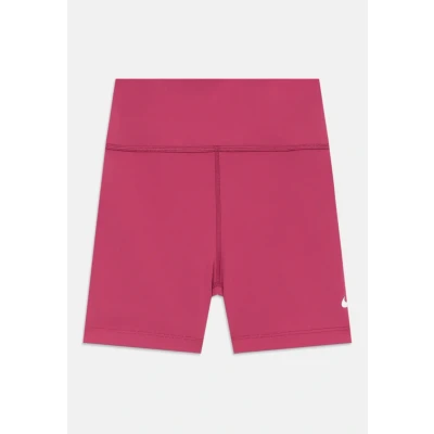 Image of Nike One Dri FIT Junior Biker Shorts L Red for Running &amp; Training with Ultimate Comfort