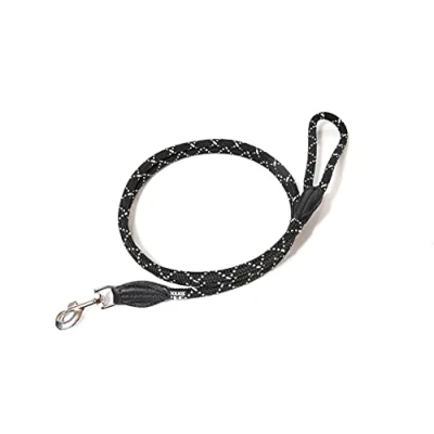 Image of Julius K9 IDC Rope Leash, 12 mm x 1.2 m, Fluorescent Black