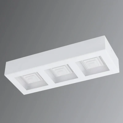 Image of EGLO Ferreros three bulb LED ceiling lamp in white