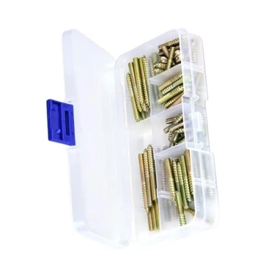 Image of 110pcs M4 Dowel Screw Hanger Bolts Double Ended Screws Dia Tapping Thread Zinc Plating Fixing for Furniture