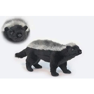 Image of Ratel (Honey Badger) Plush Soft Toy by Hansa 33cm. 6218