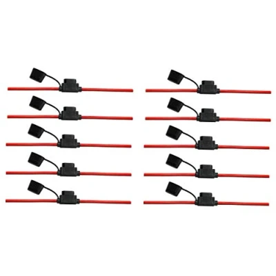 Image of Pack of 10. 6 mm² Offgridtec Standard Blade Fuse Holder for car fuses.