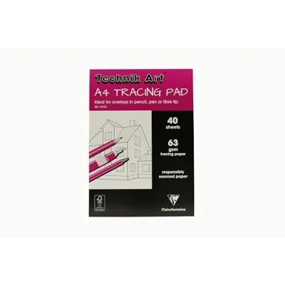 Image of Clairefontaine Technik Art Tracing Pad 63gsm A4 40 Sheets XPT4