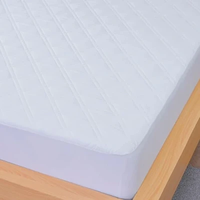 Image of Sheet Story Quilted Small Double Mattress Protector 40cm Deep Fitted Bed Hypoallergenic Elastic Cover (Not Waterproof)