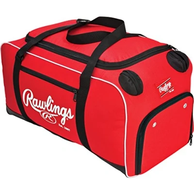 Image of Rawlings Covert Player Duffle Bag, Royal, Scarlet (COVERT S RAW),