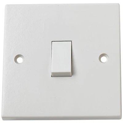 Image of Merriway BH02607 Rocker 10amp Double Electric Wall Switch 1 Gang 2 Way White