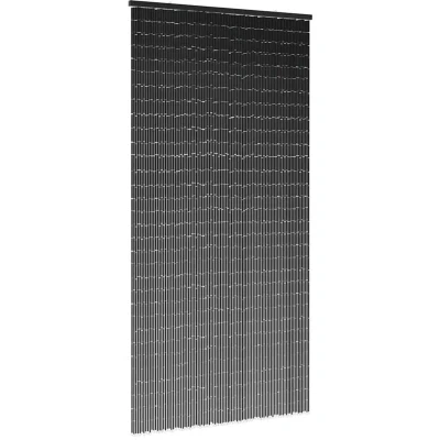 Image of vidaXL Insect Door Curtain Dark Grey 100x200 cm Bamboo