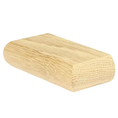 Image of Jackson Woodturners Oak Flat Half Newel Cap Rebated to fit a 82mm Post