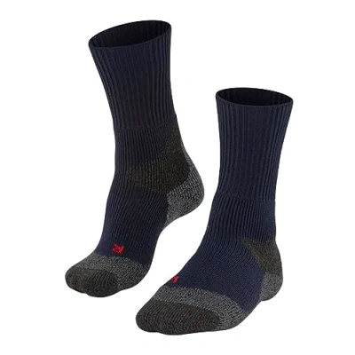 Image of FALKE Men&#039;s TKX Expedition M SO Wool Thick Anti Blister 1 Pair Hiking Socks, Blue (Marine 6120) new, 8 9