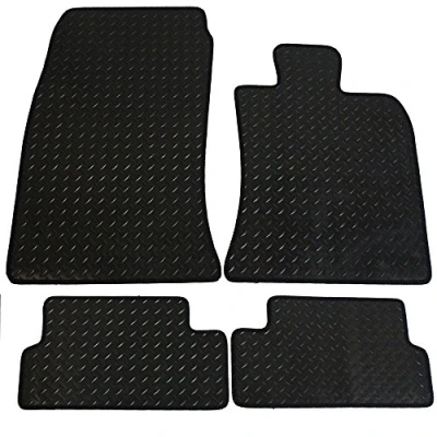 Image of JVL 1181R Fully Tailored Carpet Car Mat, Set of 4, Black