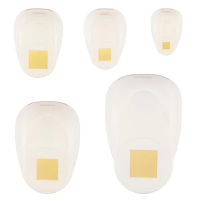 Image of Vaessen Creative Craft Paper Punch Squares 5 Pcs Various Sizes Circle Cutter for Crafting and Card Making