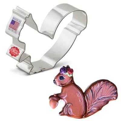 Image of Squirrel Premium Cookie Cutter 8.9 cm, Made in USA by Ann Clark