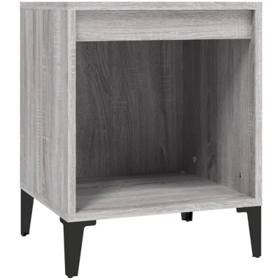 Image of vidaXL Bedside Cabinet Grey Sonoma 40x35x50 cm