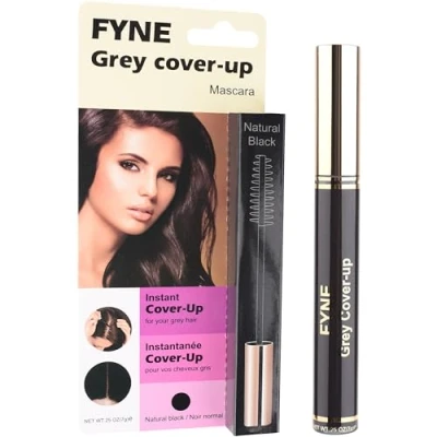 Image of FYNE Root Touch Up Hair Mascara Instant Natural Black Grey Cover Magic Retouch Temporary Colour for Men &amp; Women
