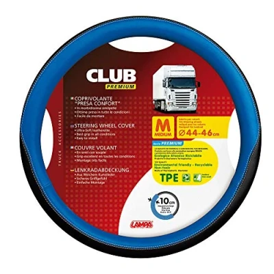 Image of Lampa 98906 Premium Club Steering Wheel Cover, M