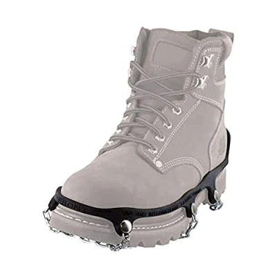 Image of Yaktrax Diamond Grip Chains Heavy Duty Traction Hiking Cleats, Durable TIG Welded Links, Provides In Ice &amp; Snow, Black, Extra Large, EU, Shoe Size: 46+