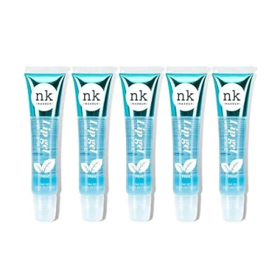 Image of NK Lip gloss gel 15ml Vitamin E, Shiny, Nourishes, (Mint, Pack Of 5)