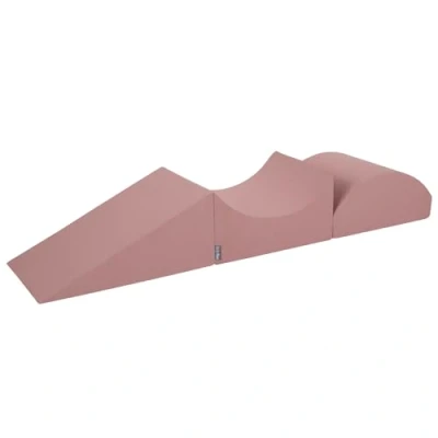 Image of KiddyMoon Foam Playground For Kids Obstacle Course Children Montessori Toy Babies Soft Construction Blocks Element, Wedge/Ramp/Halfshaft, Heather