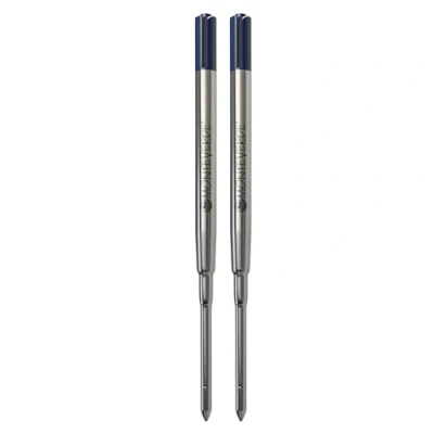 Image of Monteverde Medium Point Ballpoint Soft Roll Refill for Sheaffer Pens Blue/Black (Pack of 2)