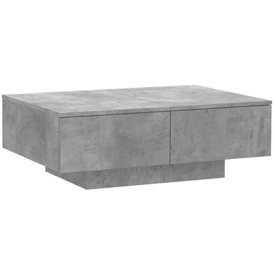Image of vidaXL Coffee Table Concrete Grey 90x60x31 cm Engineered Wood