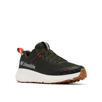 Image of Columbia Men&#039;s Konos TRS Outdry, Waterproof Low Rise Trekking and Hiking Shoes, Greenscape/Red Quartz, 7
