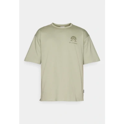 Image of Columbia LANDROAMER CREW Print Tshirt, Men&#039;s, Size: Medium, Safari