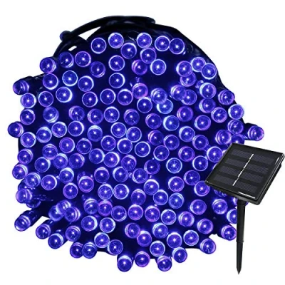 Image of Tuokay, Solar Garden Lights, Outdoor Fairy Waterproof 72ft 22m 200 LED 8 Twinkling Modes, Decorative Lighting String Lights for Home, Gazebo, Patio, Lawn, Wedding Ornament (Blue)