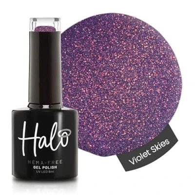 Image of Halo Gel Polish 8ml Violet Skies. UV/LED Nail Polish, Long Lasting &amp; Easy To Apply. Soak Off Art Colours For Manicure Pedicure. Professional Home Use.