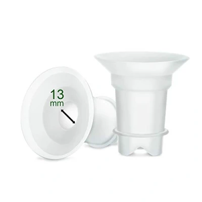 Image of Maymom 13mm Flange Inserts (Long) Compatible with Freemie 25mm, Medela, Spectra, Willow, Momcozy BPA, DEHP Free 2 Count