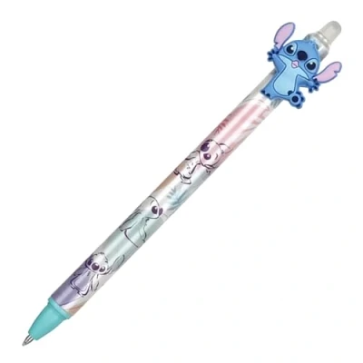Image of DISNEY Stitch and Angel Gel pen random design, blue ink, erasable, automatic x1 0,5mm