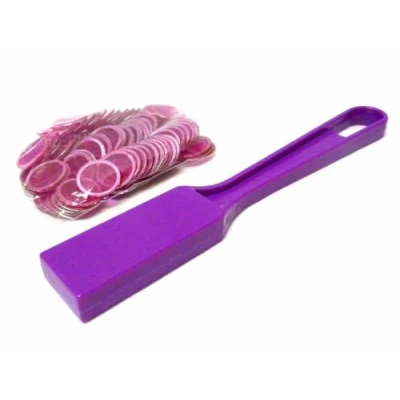 Image of Thomas &amp; Anca Club Supplies Ltd Bingo Magnetic Wand and 120 Discs (Purple)