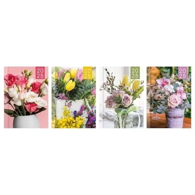 Image of 2025 Diary Pocket Size Week to View Diaries Floral Photographic Full Year Random