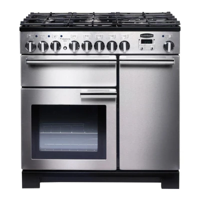 Image of Rangemaster PDL90DFFSS/C Professional Deluxe 90 Dual Fuel Range Cooker Stainless Steel