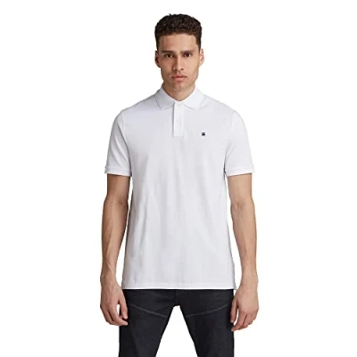 Image of G STAR RAW Men&#039;s Dunda Polo, White (white D08513 5864 110), XS