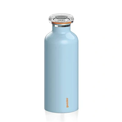 Image of Guzzini Bottles, Stainless Steel, Matt Blue, One Size