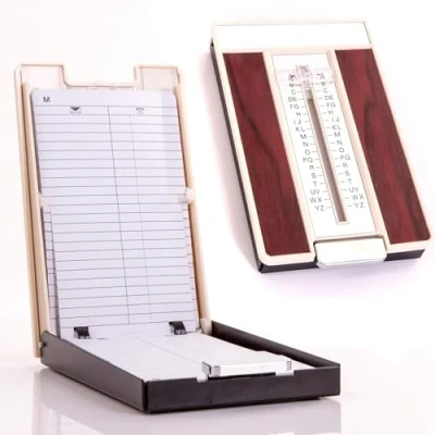 Image of A Z Slider Flip Open Telephone Address Index Book Retro Store Up to 400 Numbers