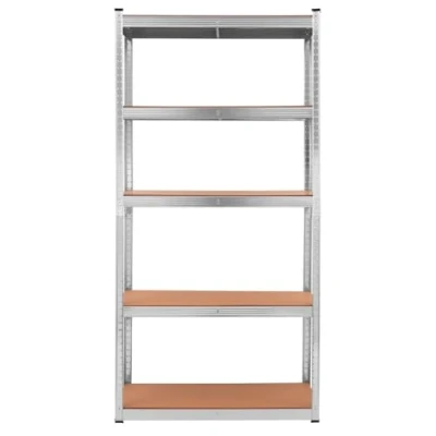 Image of TOUGH MASTER Garage Shelving Units 5 Tier Racking Shelf Heavy Duty Steel Boltless Assembly 875kg Capacity 175kg per Shelf, 180x90x40 Storage Shelves for Warehouse Workshop Shed